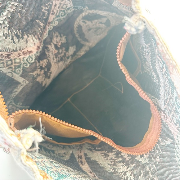 Cat Tapestry Tote Bag Brown Shoulder Purse - Picture 6 of 13